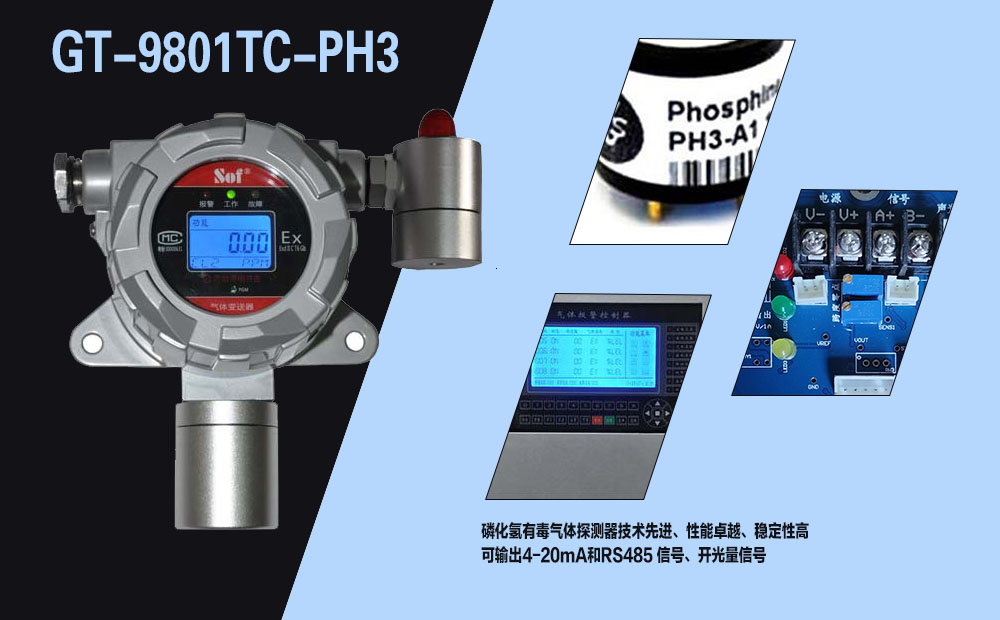 索富通GT-9801TC-PH3磷化氫氣體探測(cè)器(圖1)